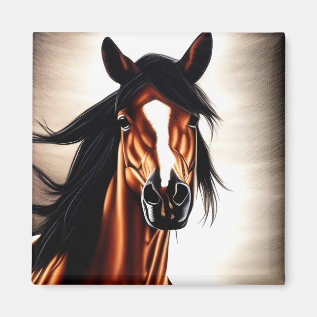 Aimant Le Majestic Mustang - L'Esprit De Liberté (Devant)