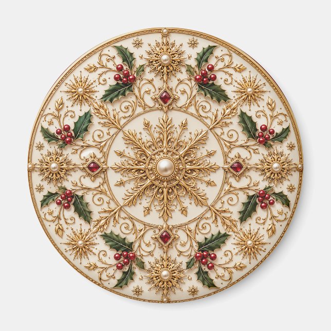 Aimant Le Mandala Impérial d'Hiver (Devant)