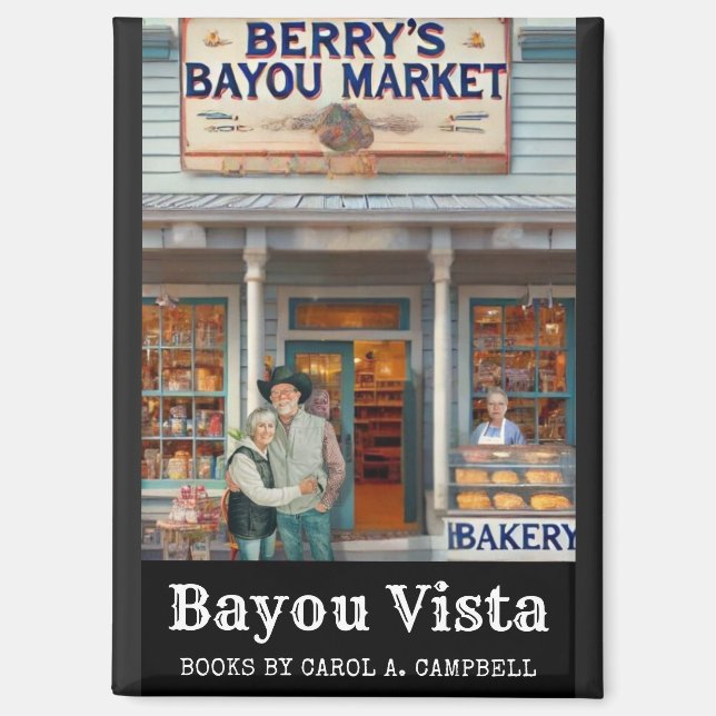 Aimant Le marché de Berry's Bayou – Collection Southern P (Recto)