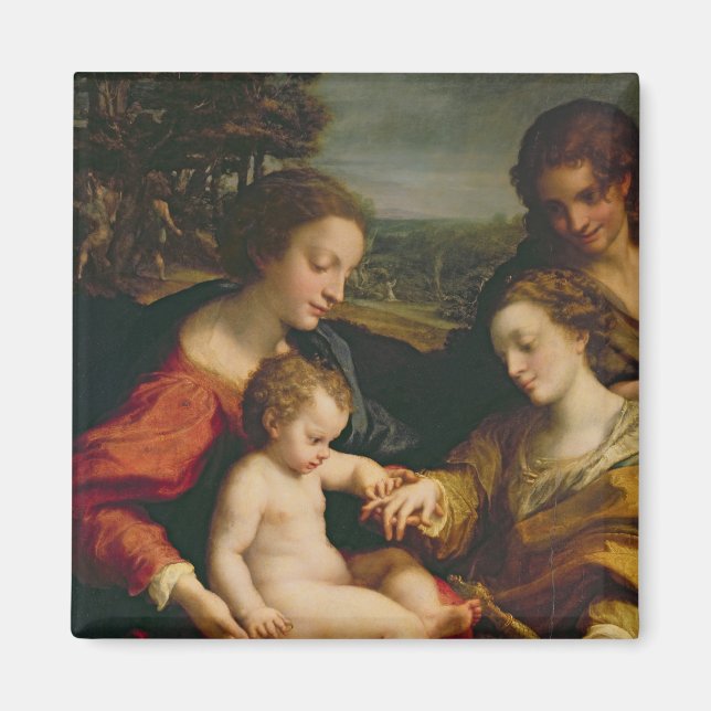 Aimant Le mariage mystique de Sainte Catherine de (Devant)