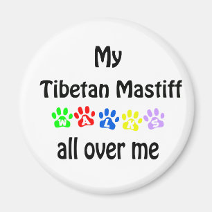 Aimant Le Mastiff Tibétain marche design