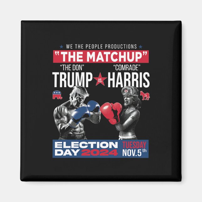 Aimant Le Matchup Du Don Et Du Camarade Harris - Pro Trum (Devant)