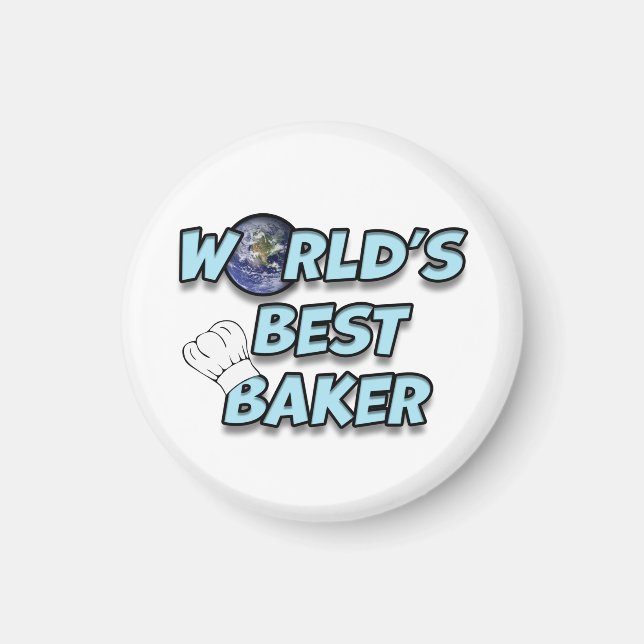 Aimant Le meilleur Baker du monde (Devant)