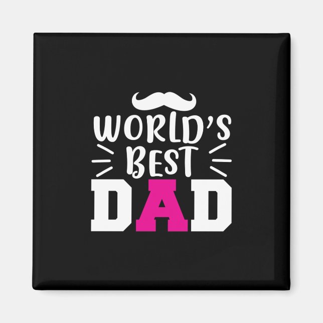 Aimant Le meilleur papa du monde (Devant)