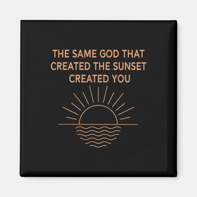 Aimant Le Même Dieu Qui A Créé Le Coucher De Soleil Vous  (Devant)