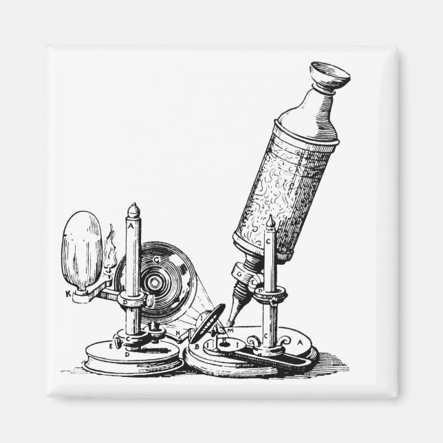 Aimant Le microscope de Robert Hooke (Devant)
