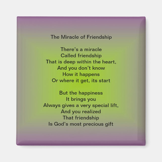 Aimant Le miracle de l'amitié (Devant)