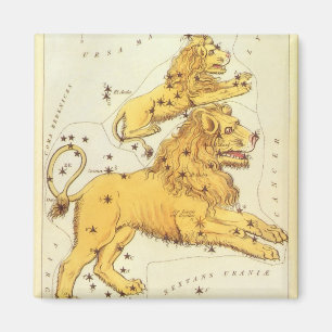 Aimant Le miroir de Leo le lion Vintage Constellation Ura