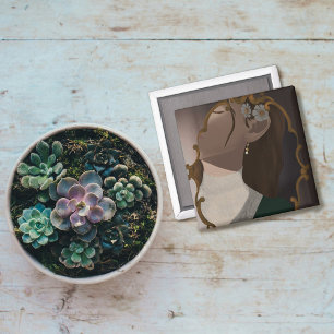 Aimant Le miroir III - Une fille à moitié cachée