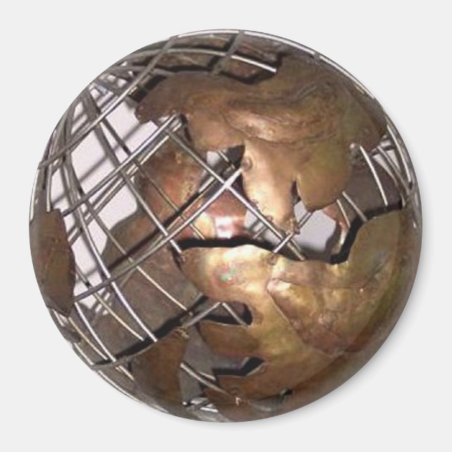 Aimant Le monde en 3D (Devant)