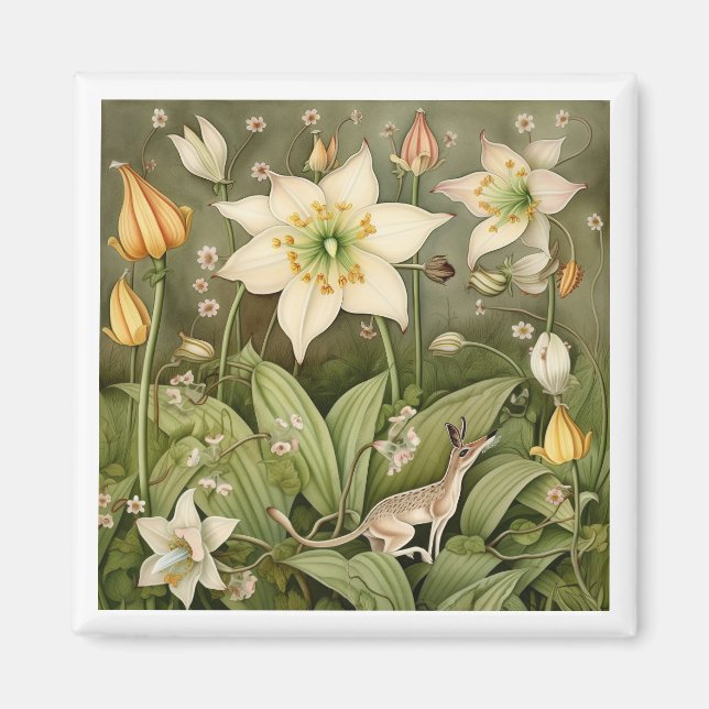 Aimant Le monde mythique de la souris à cerfs fouettés (Devant)