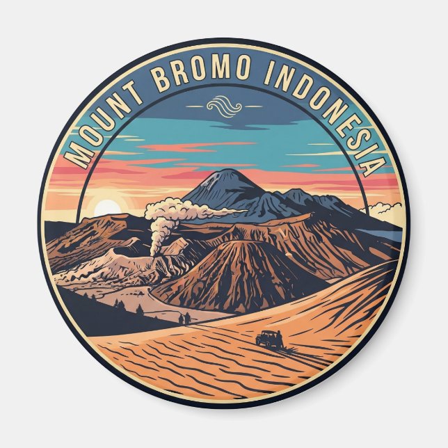 Aimant Le Mont Bromo Indonésie Voyage (Devant)