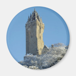 Aimant Le monument de Wallace Stirling Ecosse en hiver