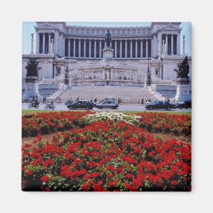 Aimant Le monument rouge de Victor Emmanuel, Rome, Italie
