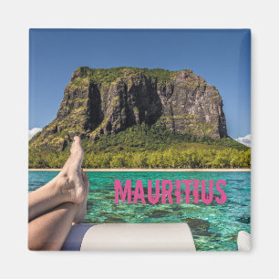 Aimant Le Morne Brabant Vue sur l'île Maurice depuis le b