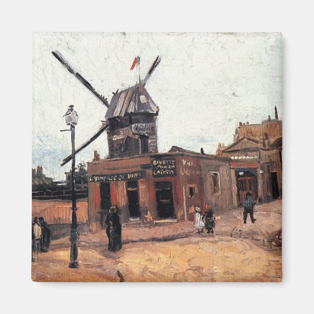 Aimant Le Moulin de la Galette by Vincent van Gogh (Devant)