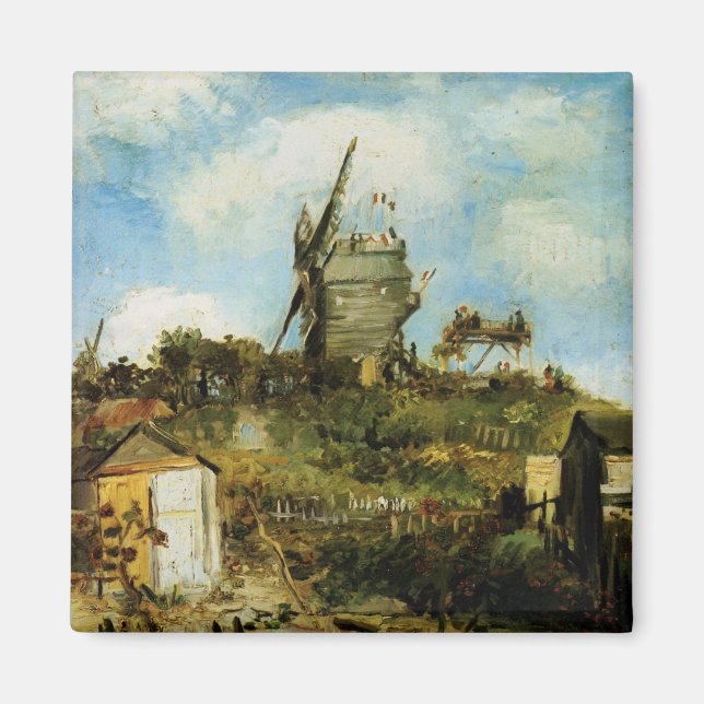 Aimant Le Moulin de la Galette by Vincent van Gogh (Devant)
