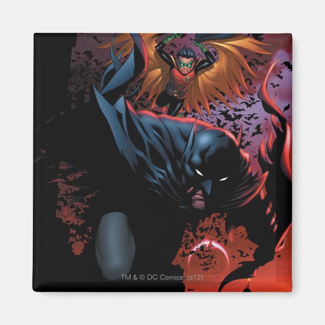Aimant Le New 52 - Batman et Robin #1 (Devant)