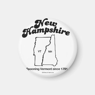 Aimant Le NEW HAMPSHIRE - "DEVISE" T-shir d'ÉTAT du NEW
