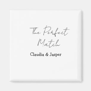 Aimant Le nom parfait pour un couple simple mariage