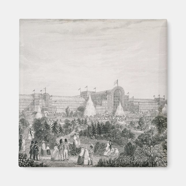 Aimant Le nouveau palais de cristal de Sydenham, gravé pa (Devant)