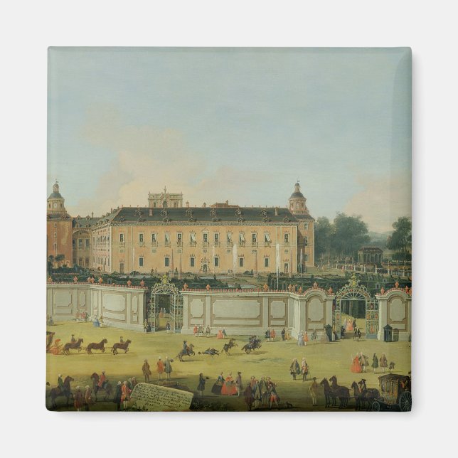 Aimant Le Palais d'Aranjuez, 1756 (huile sur toile) (Devant)