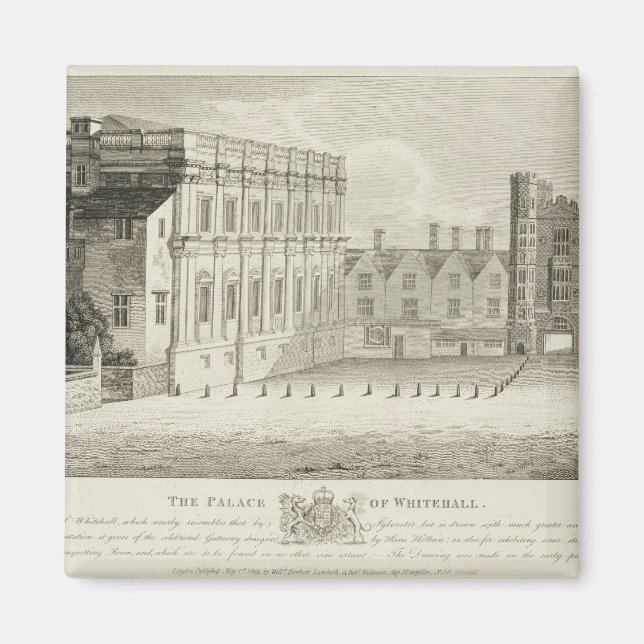 Aimant Le Palais de Whitehall, d'un dessin dans le Pep (Devant)