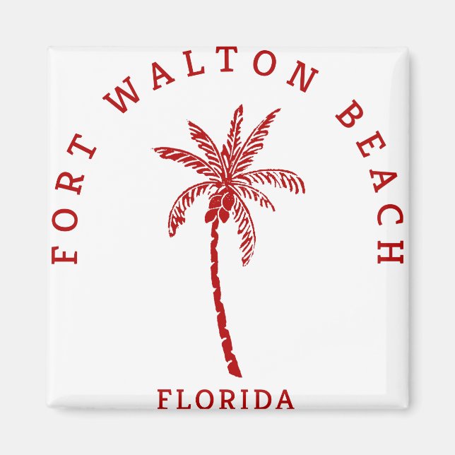 Aimant Le Palm Tree de Fort Walton Beach (Devant)