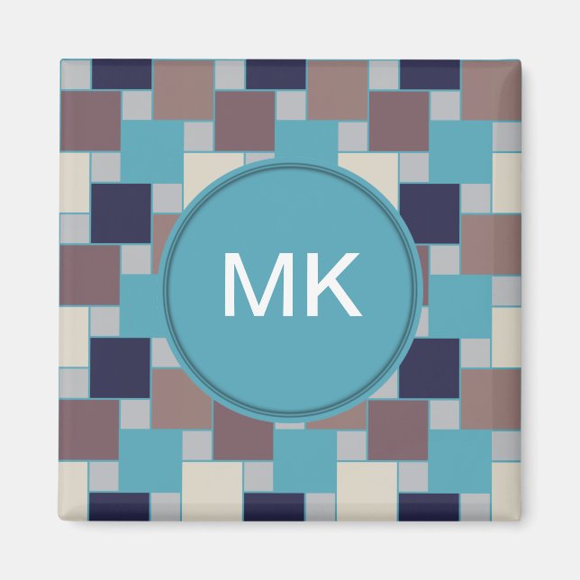 Aimant Le paon sur la plage (Devant)