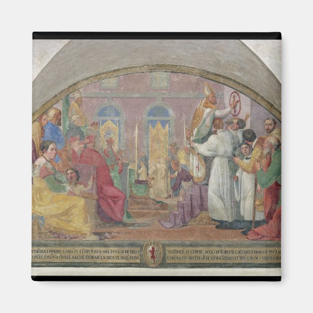 Aimant Le Pape Eugène IV Consacrant le couvent de San Mar (Devant)