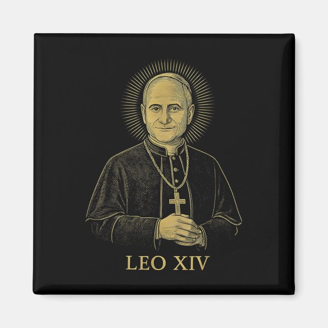 Aimant Le pape Leo Xiv Robert Francis Prevost (Devant)