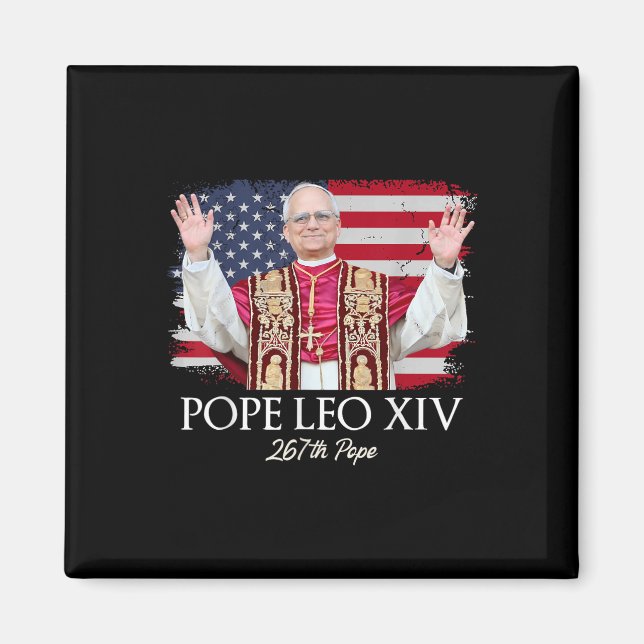 Aimant Le Pape Leo Xiv Robert Francis Prévost Premier Amé (Devant)
