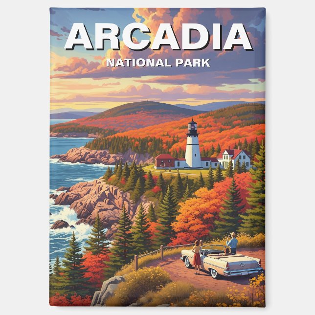 Aimant Le Parc national d'Arcadia (Recto)