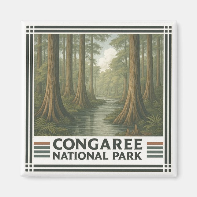 Aimant Le Parc national de Congaree (Devant)