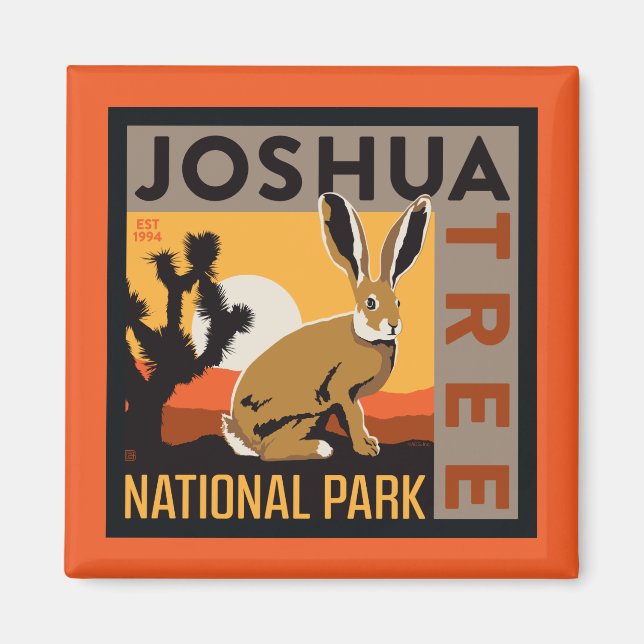 Aimant Le Parc national de Joshua Tree | Jacklapin (Devant)