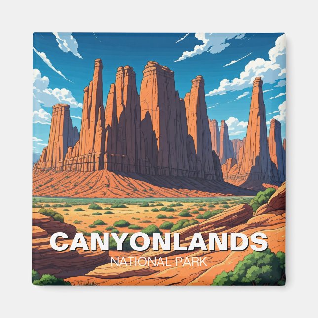 Aimant Le Parc national des Canyonlands de Moab Utah (Devant)