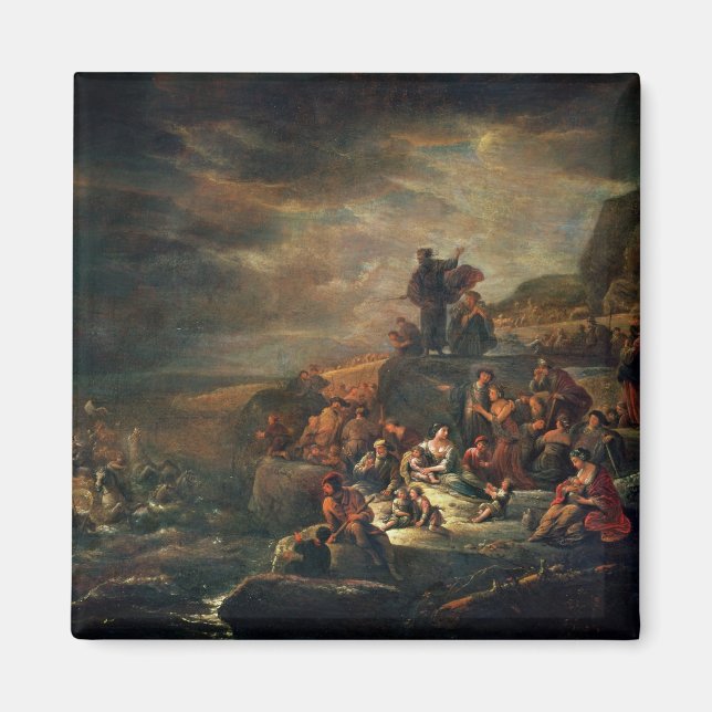 Aimant Le passage de la mer Rouge (huile sur toile) (Devant)