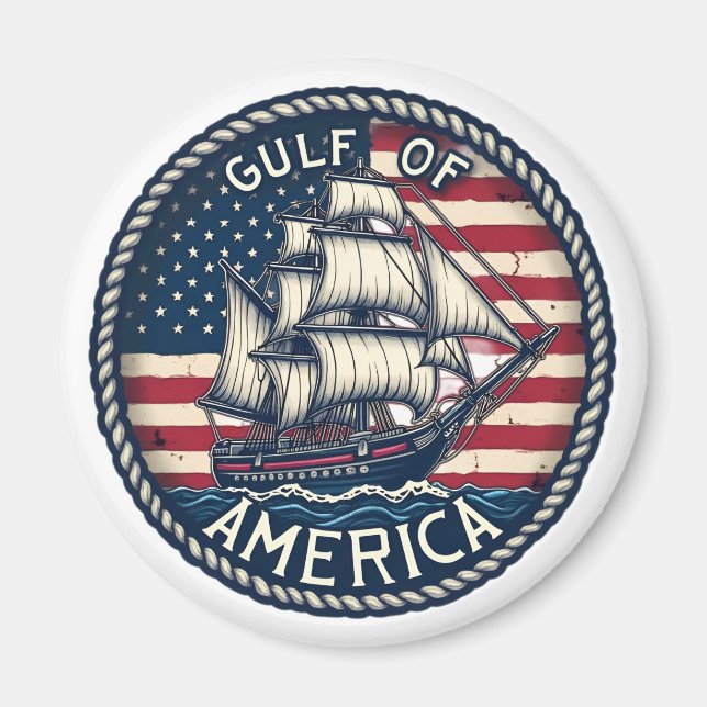 Aimant Le Patriotique Du Golfe Des Etats-Unis (Devant)