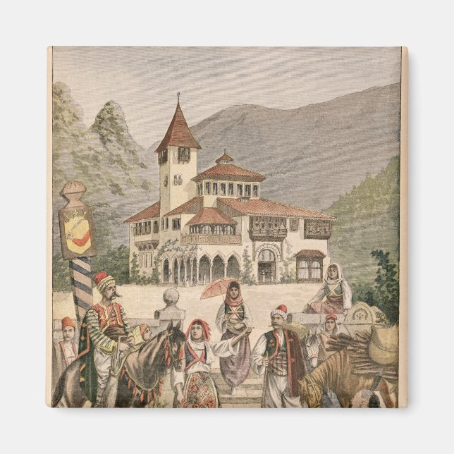 Aimant Le Pavillon bosniaque à l'exposition universelle (Devant)