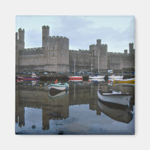 Aimant Le Pays de Galles, le château de Caernarfon, l'un