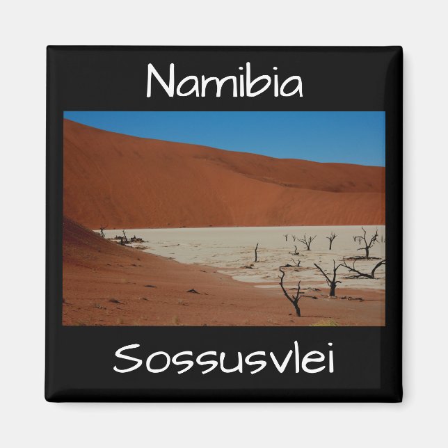 Aimant Le paysage des dunes de sable de Namibie Sossusvle (Devant)