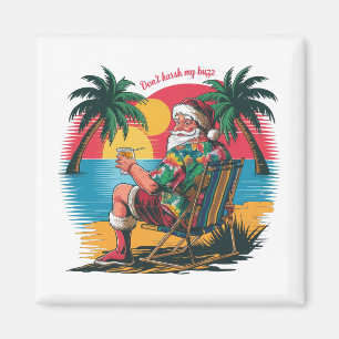 Aimant Le Père Noël dans un paradis tropical