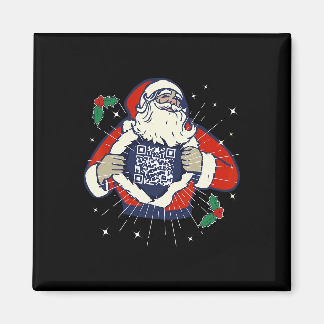 Aimant Le Père Noël est Trump Code du ventilateur Qr Trum (Devant)