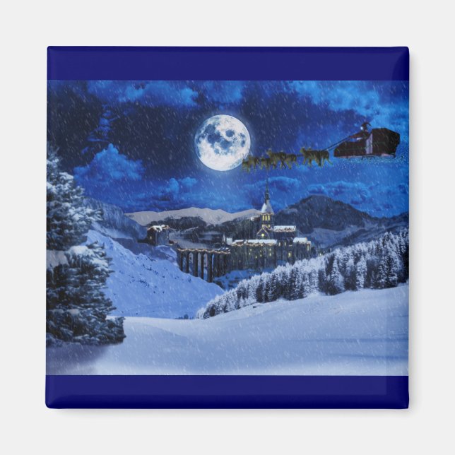 Aimant Le Père Noël et l'aimant du pôle Nord (Devant)