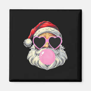 Aimant Le Père Noël souffle la bulle gomme rose Sungels C