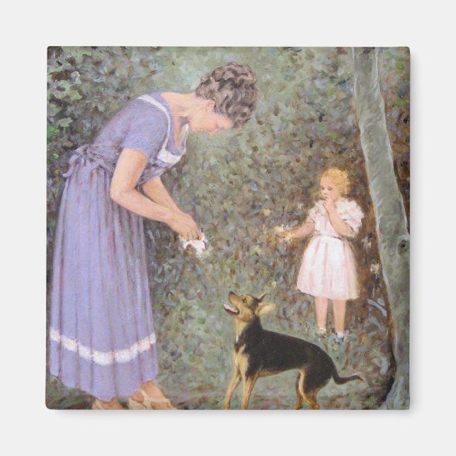 Aimant Le petit chien gourmand par Guido Marzulli, réalis (Devant)