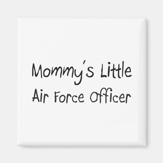 Aimant Le petit officier de la Force aérienne de maman (Devant)
