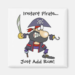 Aimant Le pirate instantané… ajoutent juste le rhum !
