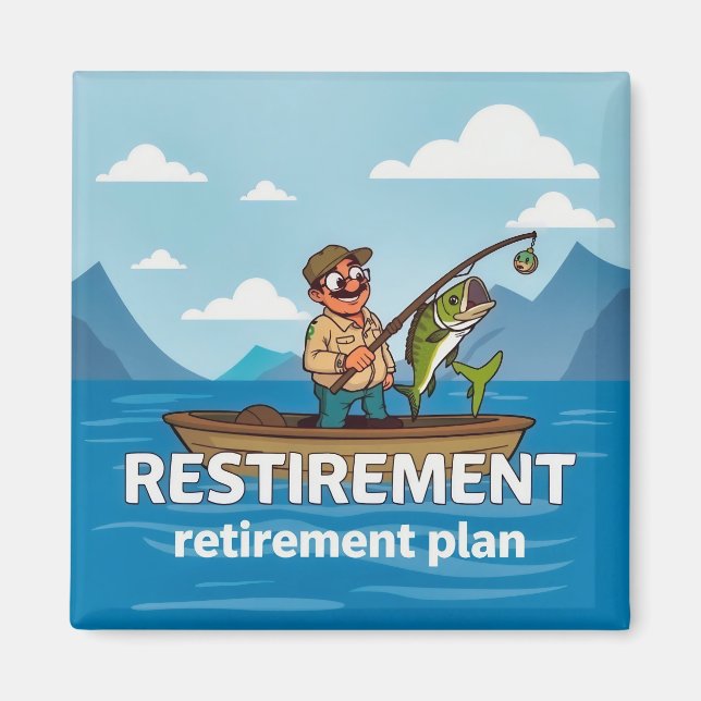 Aimant Le plan de retraite parfait (Devant)