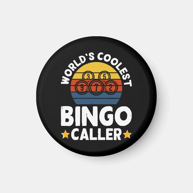 Aimant Le plus cool des animateurs de bingo au monde (Devant)
